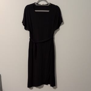 Pink Blush Black Maternity Dress